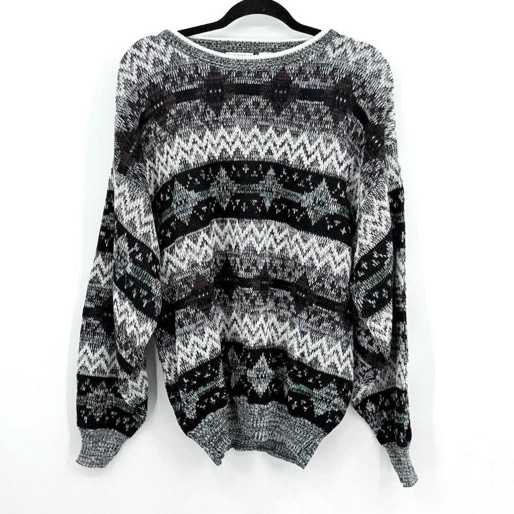 Vintage Peter Jon Clothing Sweater Mens XL Nordic Fair Isle Fall Winter Heritage